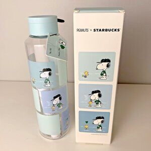2025 STARBUCKS X PEANUTS Gratitude & Compassion Plastic Water Bottle 24 oz NEW
